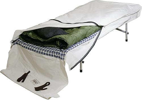 Miniatura 4 de TrailMax Rollo de cama de lona estilo caballería funda de saco de dormir con forro de alta calidad lona duradera de 12 onzas cómodo forro de franela