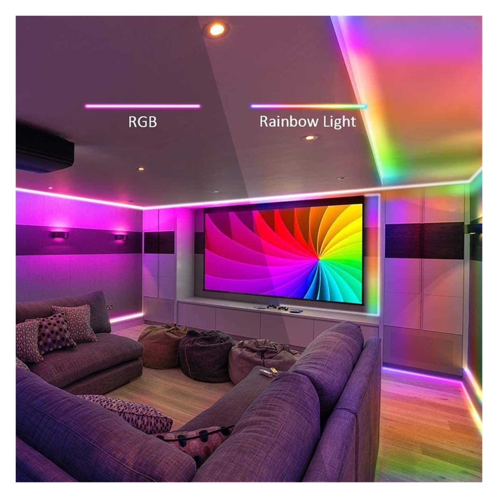 Striscia LED WS2812B Dream Color 1M-30M USB Bluetooth Control SMD 5050 RGB Tape Diodo Nastro Flessibile Retroilluminazione TV Luces Luz (5050 3 tasti, 5 M)