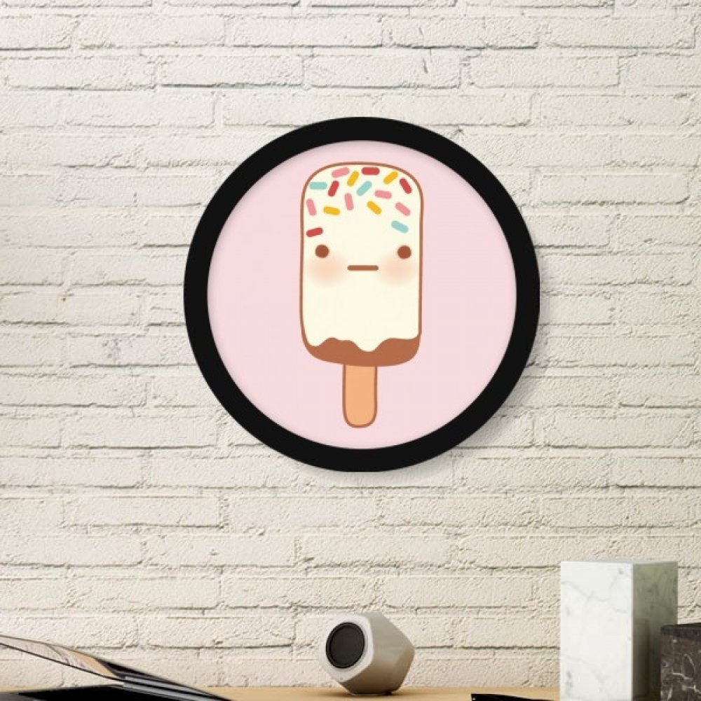 Cadre photo rond visage chocolat idée cadeau décoration maison