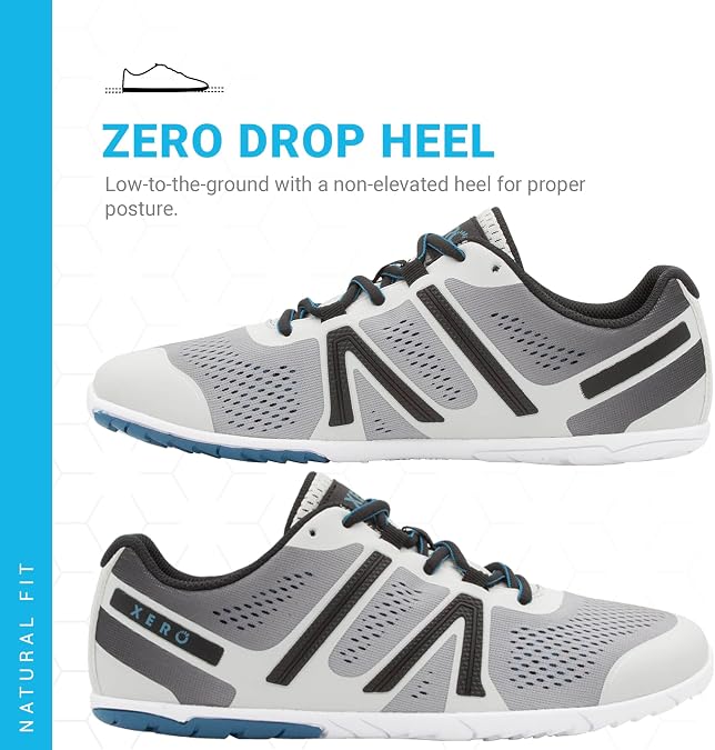 Xero Shoes Men's HFS Trainers — Running Shoes for Men, Zero Drop, Lightweight, Breathable Sport & Outdoor Barefoot Feel Men's Shoes