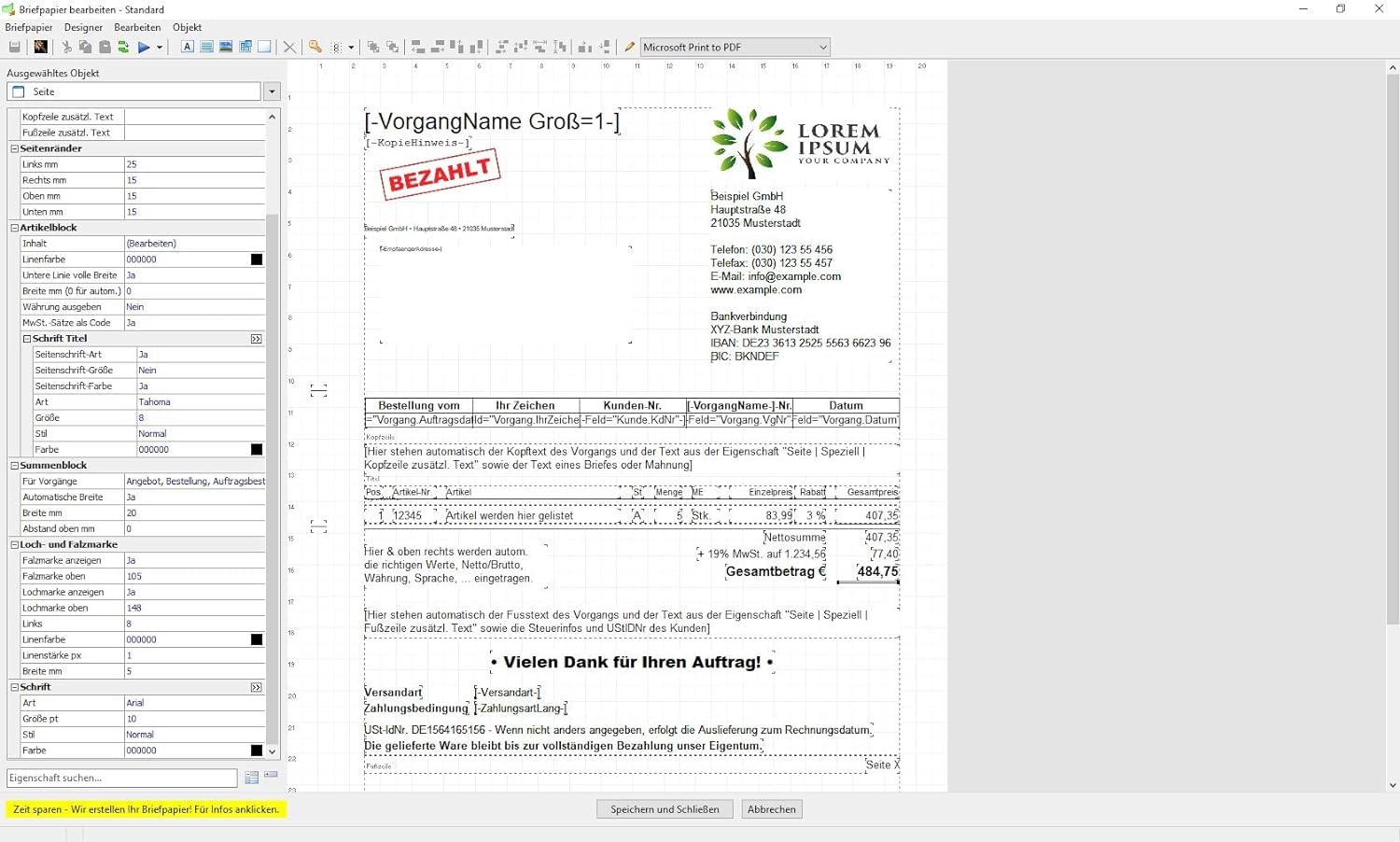 Rechnungsdruckerei 2026 Gold Edition – Rechnungsprogramm für Unternehmer, Handwerker, Kleingewerbe inkl. E-Rechnung, kompatibel mit Windows 11, 10, 8.1, 7