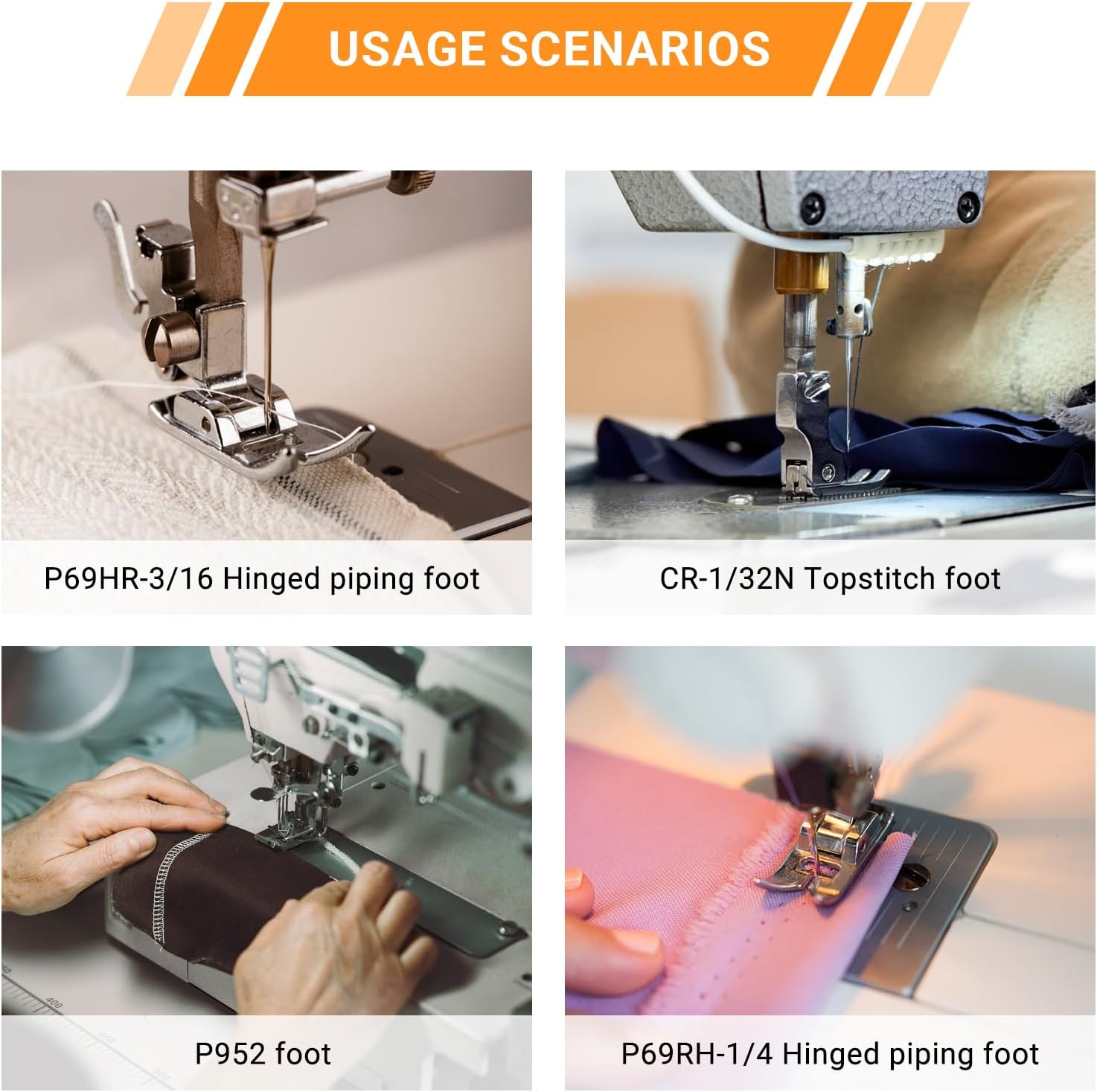 Sewing Presser Foot Set 25Pcs, Sewing Machine Presser Feet Kit Accessories for JUKI DDL-5550 8500 8700 9000 Industrial Professional Domestic Sewing Machine