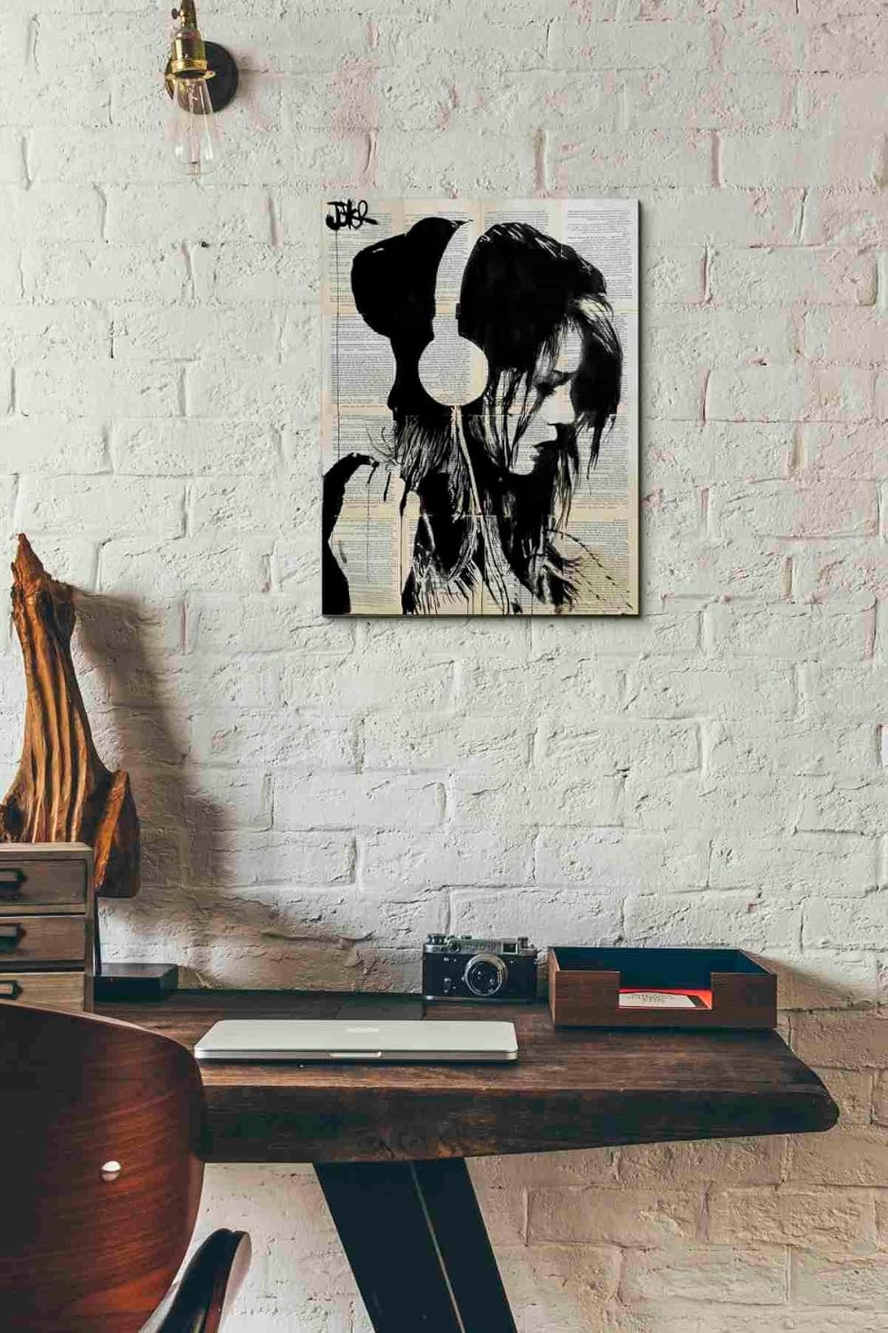 Epic Graffiti 'Melodies Solace' by Loui Jover, Canvas Wall Art, 12"x16"