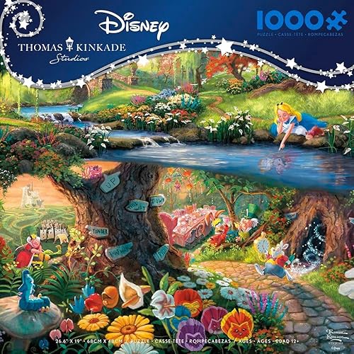 Miniatura 3 de Ceaco - Disney - Thomas Kinkade - Alicia en el país de las maravillas - Rompecabezas de 1000 piezas