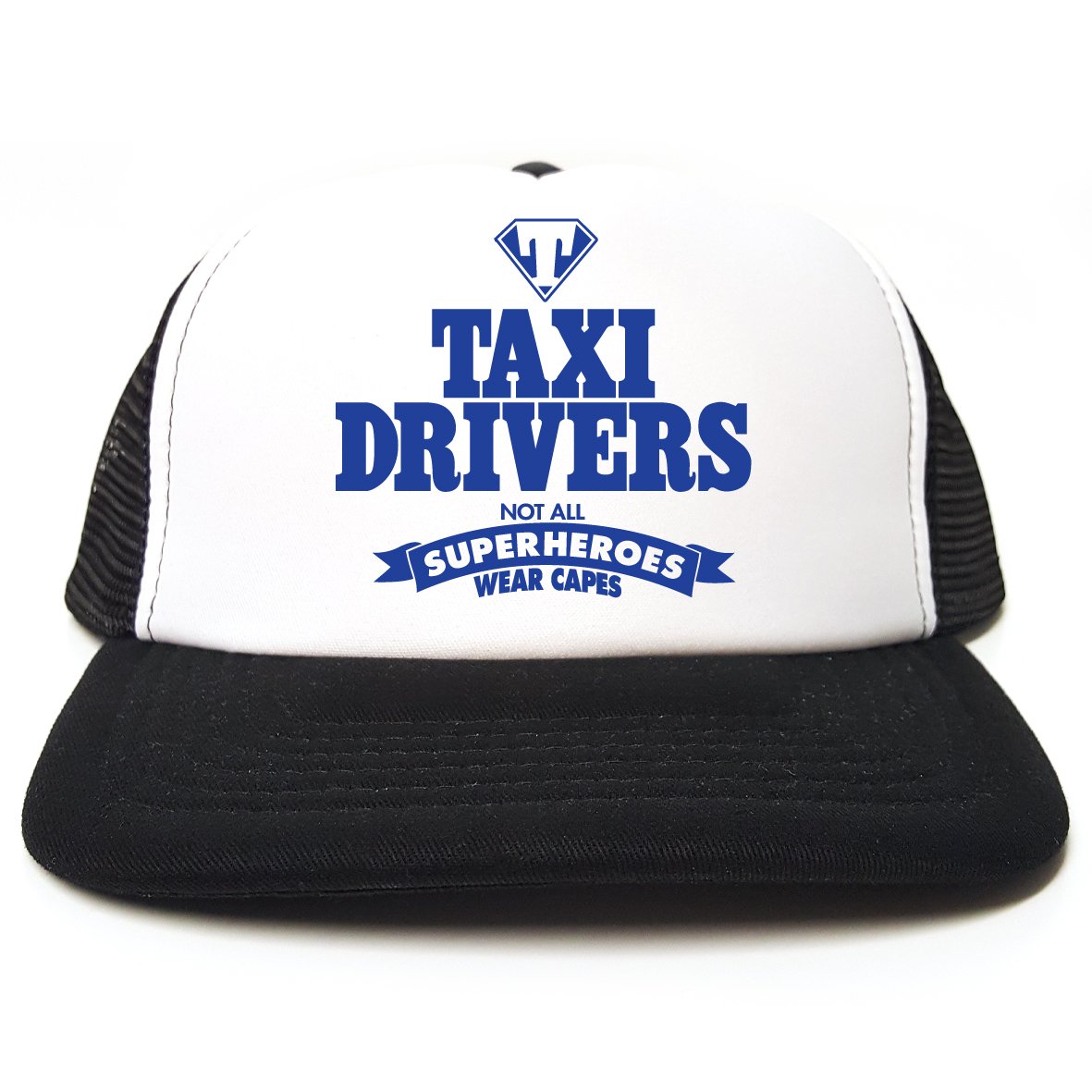 Rocket Fuel Clothing Black Rocket Fuel 'Taxi Drivers - Not All Superheroes Wear Capes' Funny Printed Trucker Cap