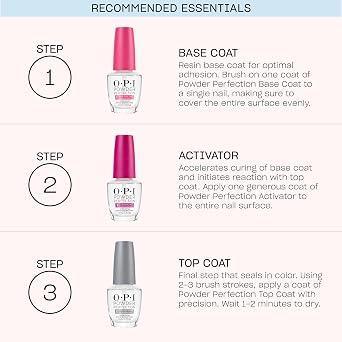 OPI Powder Perfection | Reds | Opaque, Sheer, Creme Nail Dipping Powder | Up to three Weeks of High-Shine Wear | Acrylic Alternative