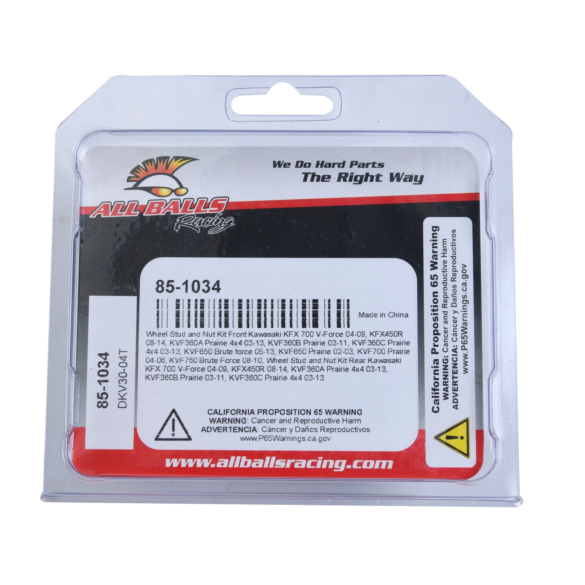 Dirt Bike Studs All Balls Racing Wheel Stud And Nut Kits 28