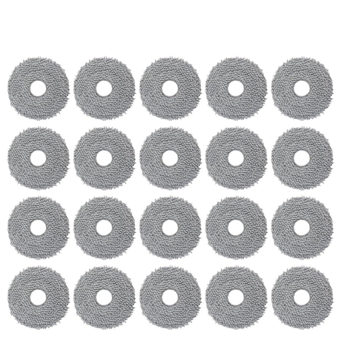 NUCBCULWP Compatible For Roborock，Compatible For Qrevo Master/Slim /V20 / P10S Pro Robot Vacuum Cleaner Parts Rag Mop Pads Accessories(A-20PCS)