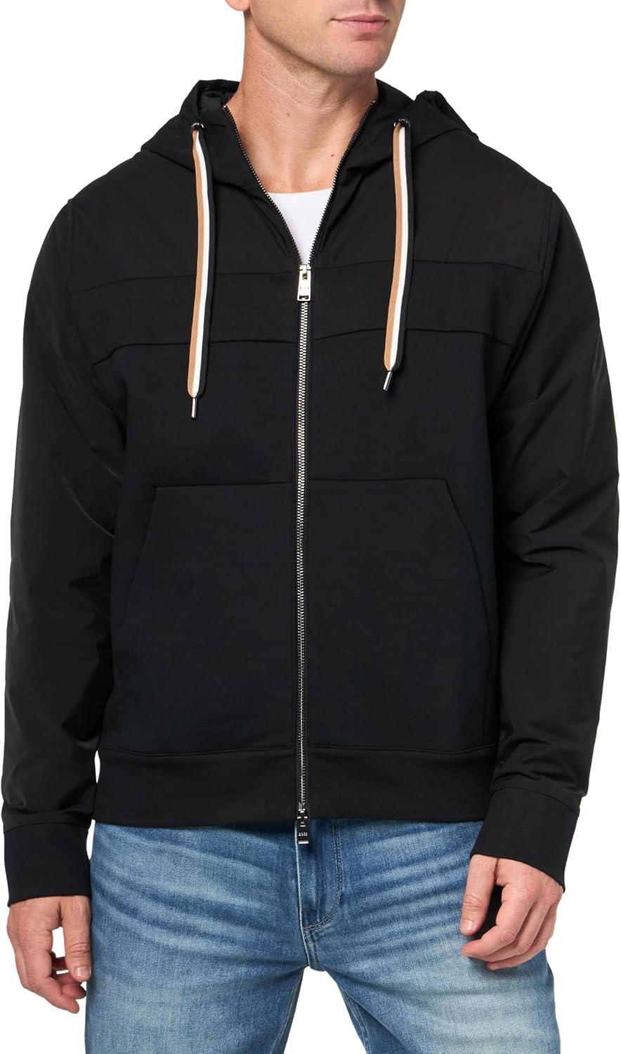 BOSS Men's Seegar Nylon Mix Media Jacket