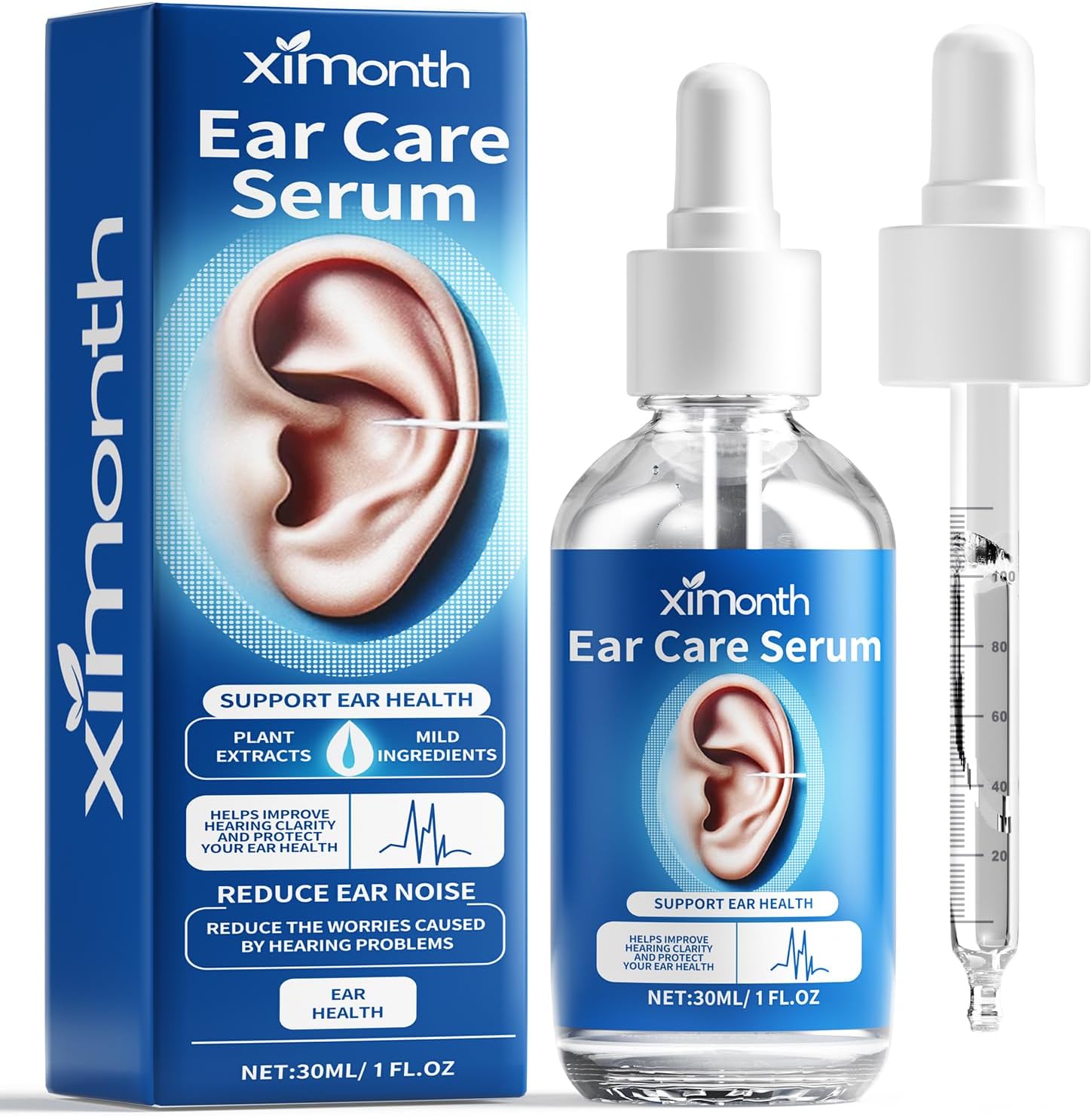 Tinnitus Relief for Ringing Ears, Tinnitus Relief Ear Drops, Natural Tinnitus Treatment for Ear Ringing Relief, Effectively Reduce Ear Noise & Promote Healthy Hearing, 60 ml
