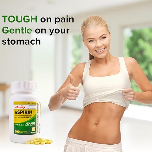 Miniatura 5 de Oportuna - Aspirina de dosis baja de 81 mg - 500 tabletas - En comparación con el ingrediente activo de Bayer dosis baja - Recubrimiento entérico de