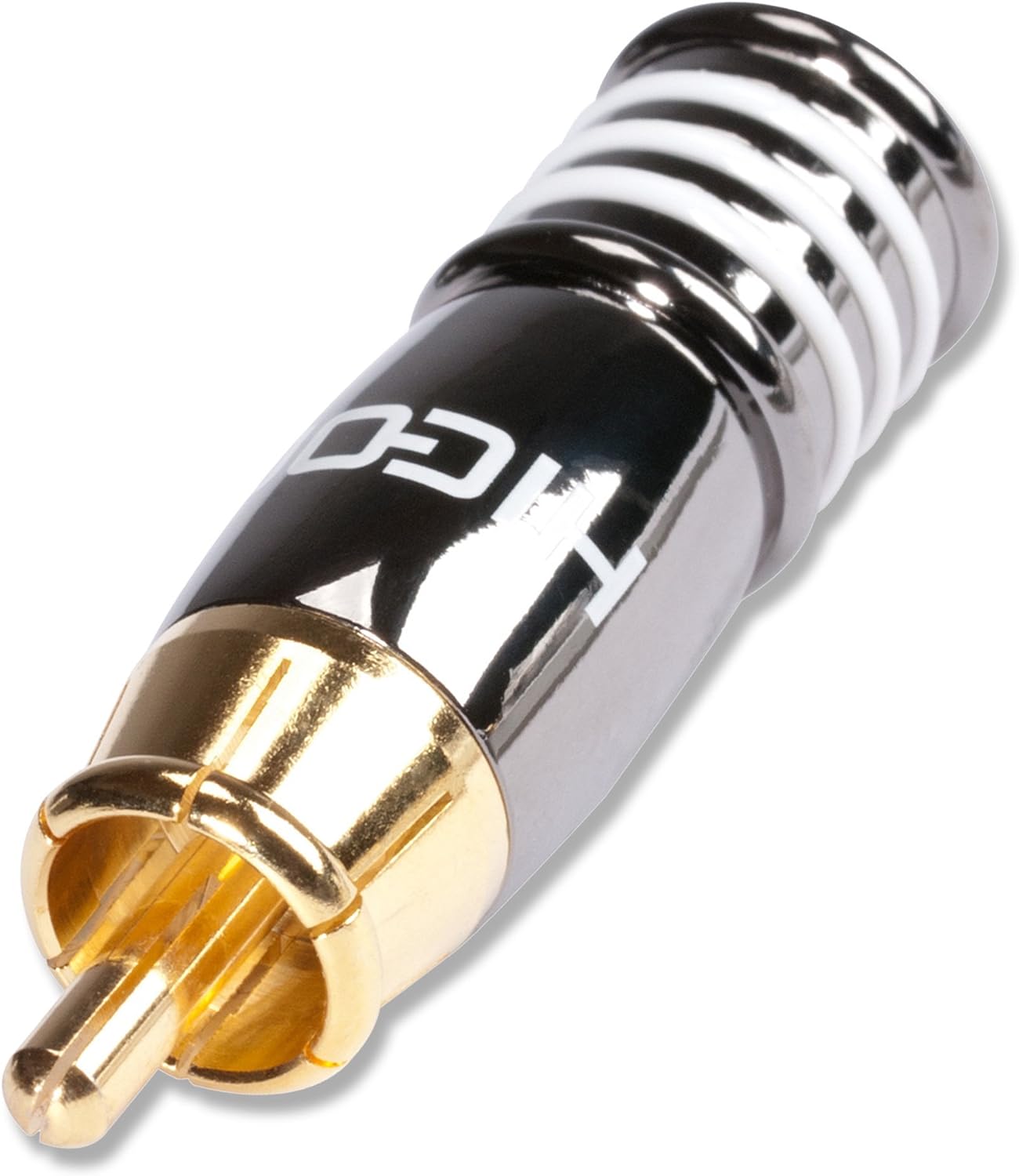 HICON HI-CM13 Set Di 2 Connettori RCA A Pressione Per Cavi Spessi – Taiwan