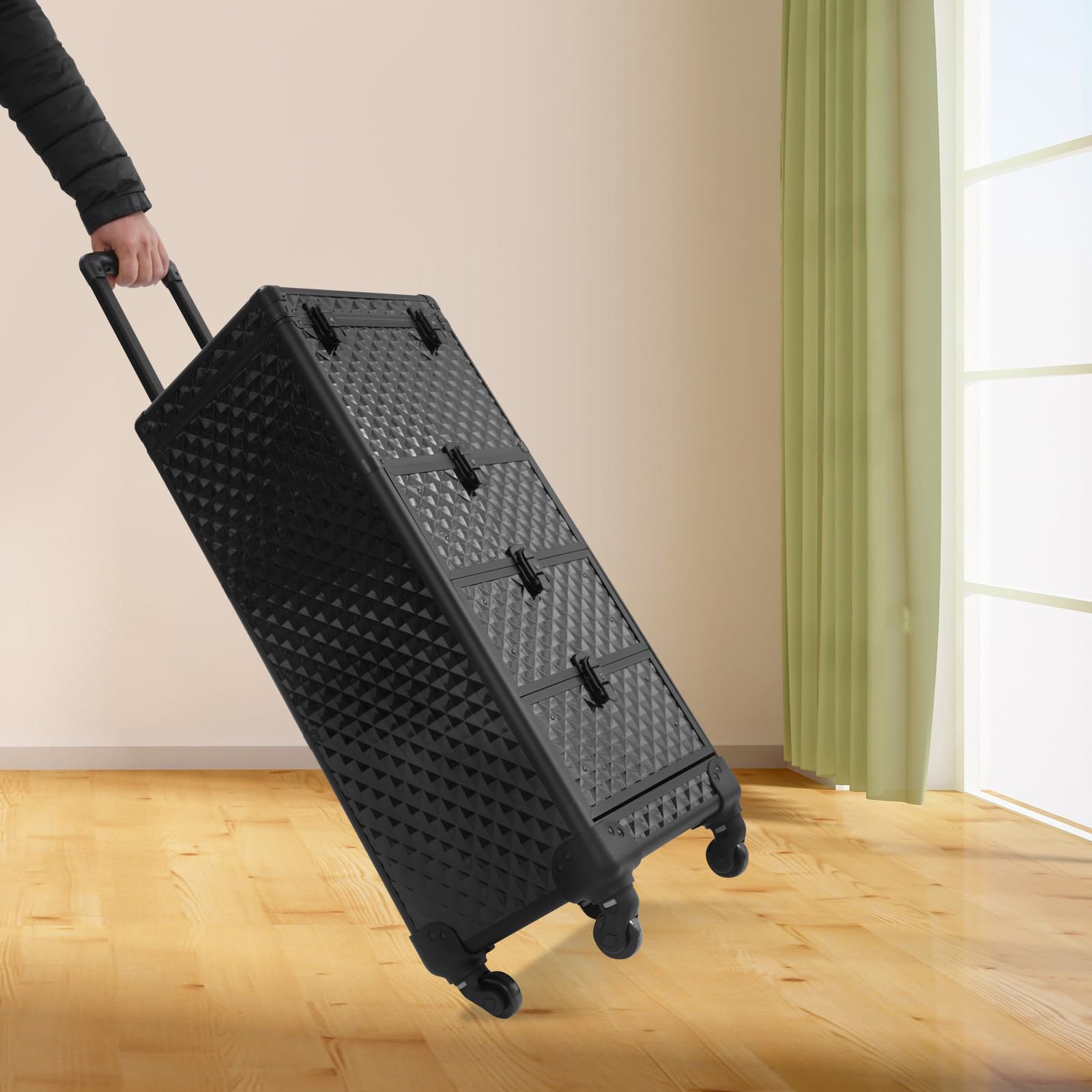 Organizer do makijażu, wózek z szufladami i szufladami, może służyć do lakieru, olejków eterycznych, pędzli do makijażu 34 x 27 x 107 cm
