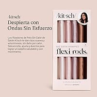 Vista 3 de Kitsch Rizadores de Cabello de Satén Sin Calor – Rizadores de Cabello Sin Calor para Dormir y Obtener Rizos Durante la Noche – Varillas Rizadoras