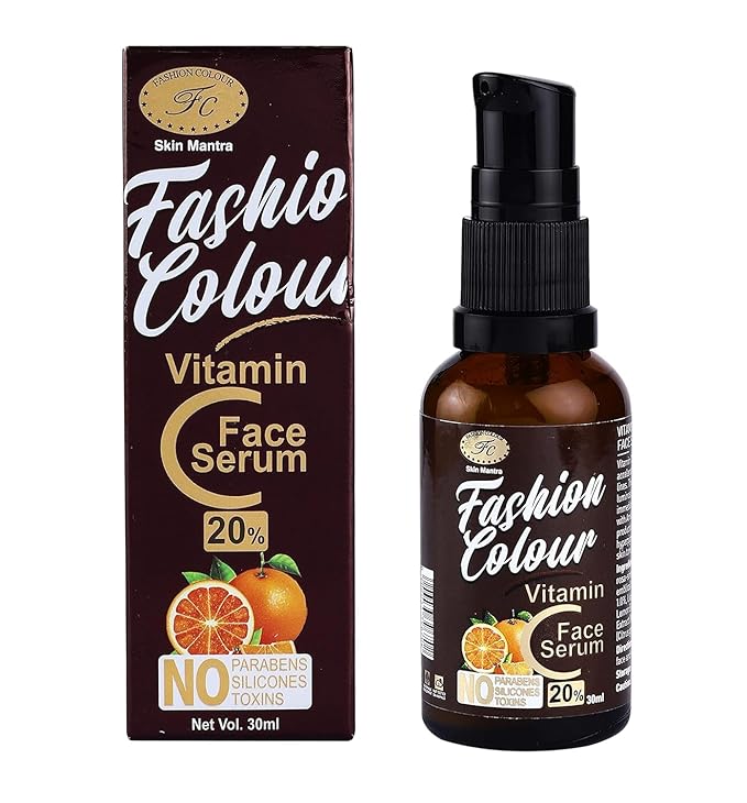 FASHION COLOUR Vitamin C Face Serum for Glowing Skin | Boost Collagen and Elastin for Anti aging, Skin Repair | For Dark Circles, Fine Lines | Brightening Vitamin C Formula For Men and Women | 30 ml