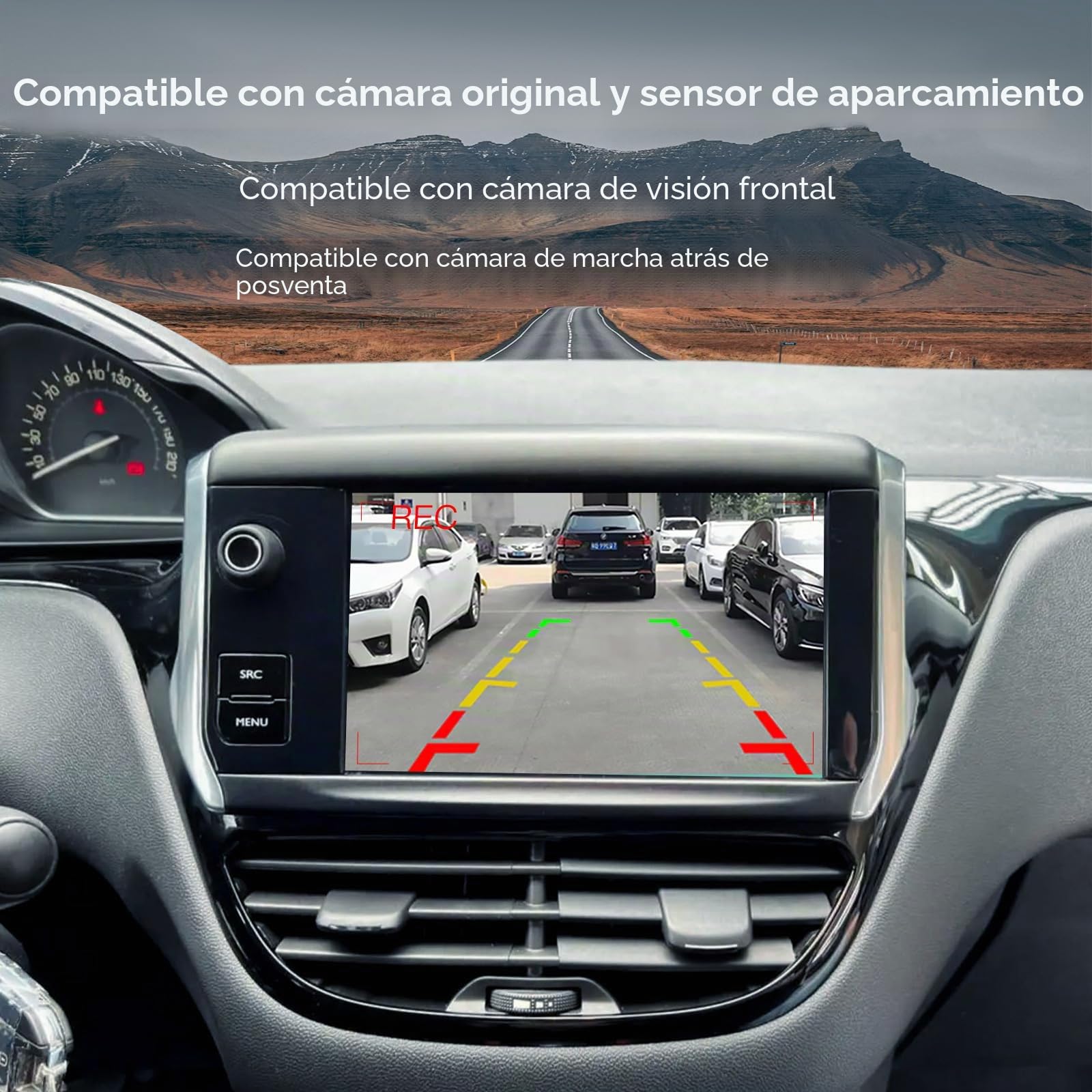 Módulo CarPlay Inalámbrico Android Auto para Peugeot Citroen 208 308 508 2008 C4 Picasso DS3 DS4 I Kit de Conversión para Sistema Smeg y MRN 2012-2017 I Compatible Mirrorlink y Funciones Originales