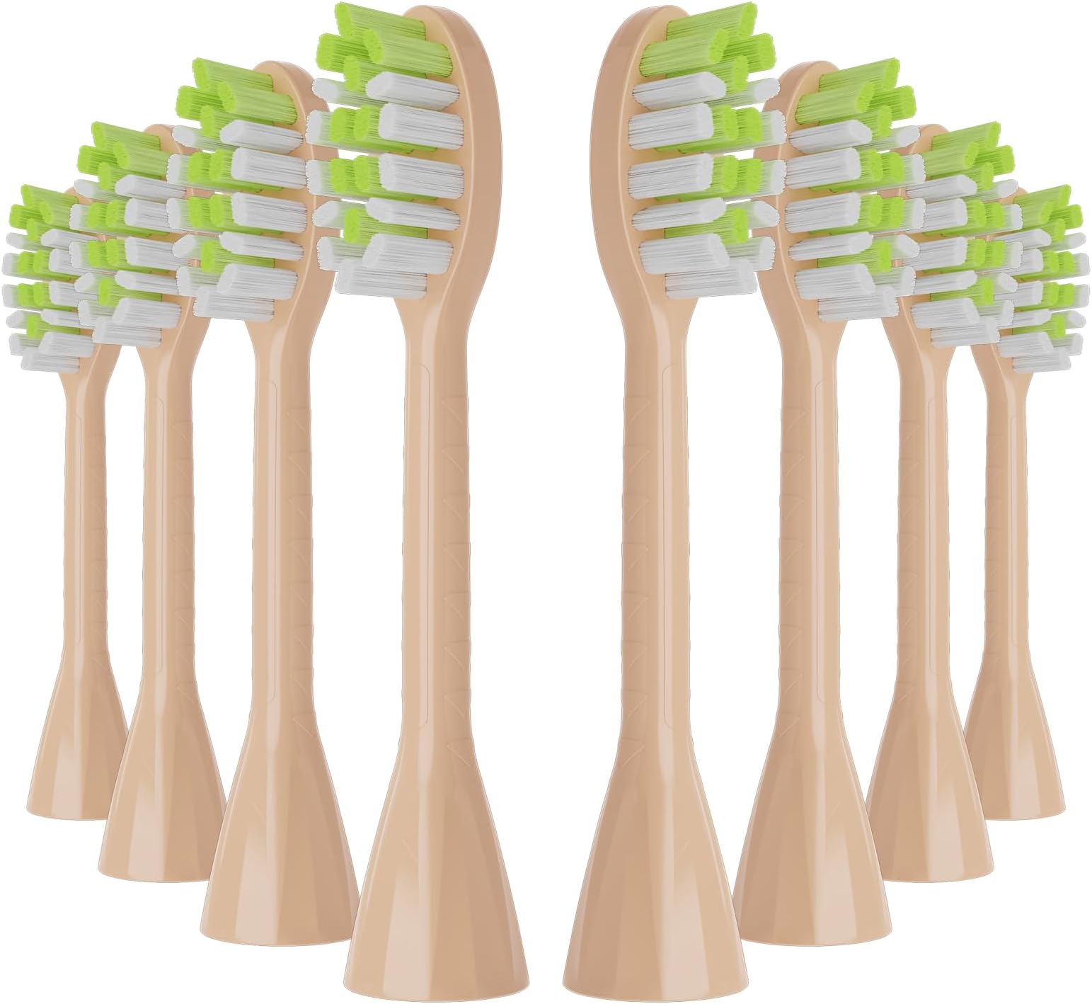 One Series Replacement Toothbrush Heads Pisonicleara Compatible with sonicare Philips BH1022/03 HY1100/02 HY1102 (8-pc) Battery Brush, Mango Snow White Travel Refill (one-Shimmer)