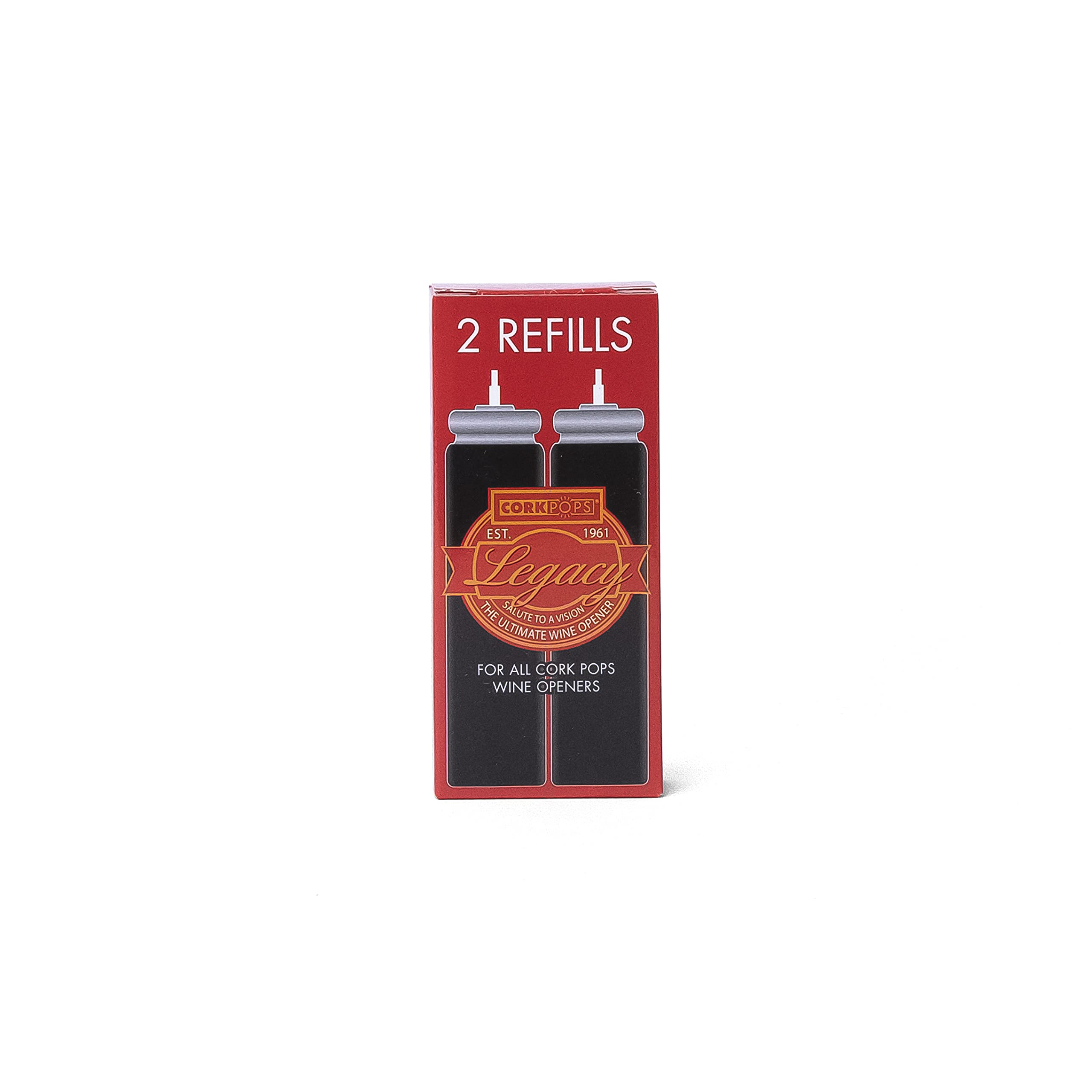Cork Pops Wine Bottle Opener Refill Cartridge (1, Red)