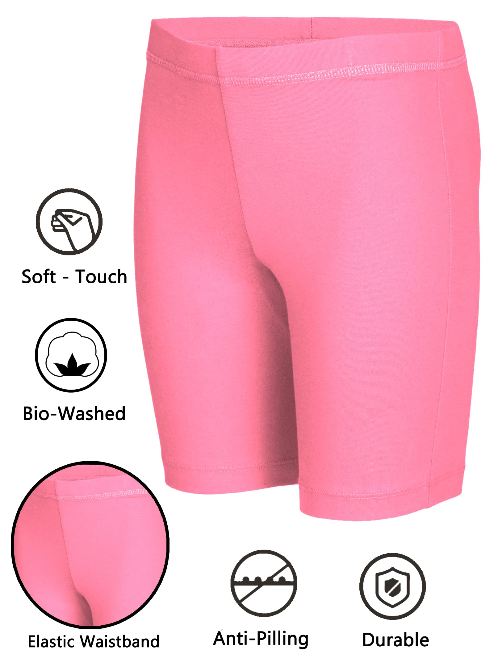 2K Kids Girl's Cycling Shorts (2KGCS_C2_1314Y_Multicolour_13 Years-14 Years) - Image 2 thumbnail