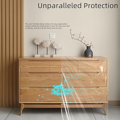 Miniatura 8 de Paquete de 2 fundas de plástico para sillas para mudanza y almacenamiento de 46 x 76 pulgadas, fundas de plástico para muebles de interior y exterior