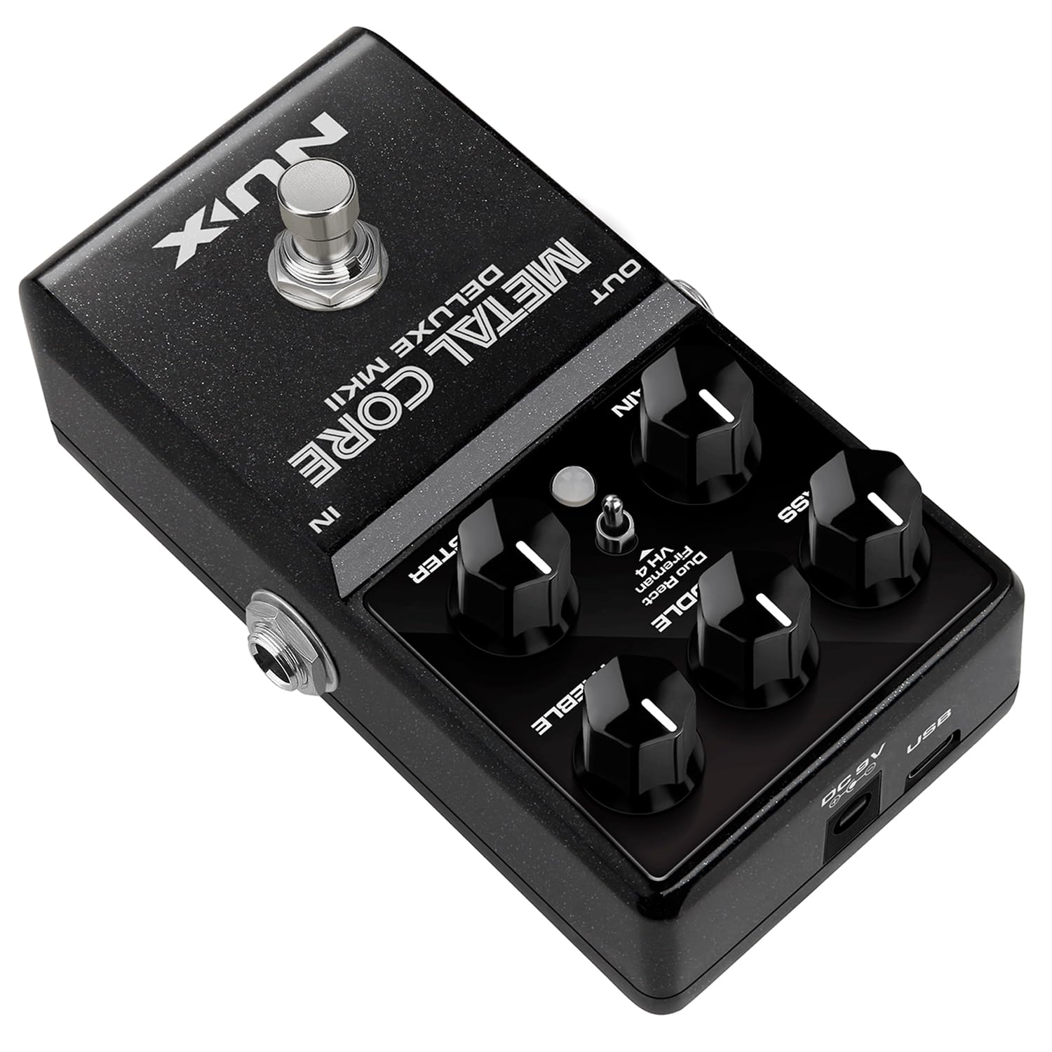NU-X | Metal Core Deluxe mkII Pedale Con 3 Selezionabili Ad Alto Guadagno Valvole Amp Modelli