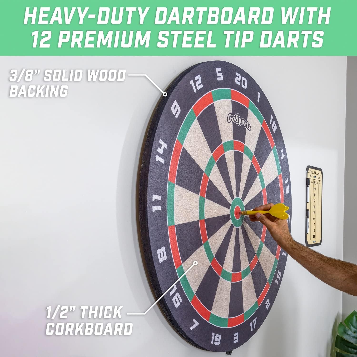 Buy GoSports Giant Cork Dartboards Includes 12 Giant Darts and