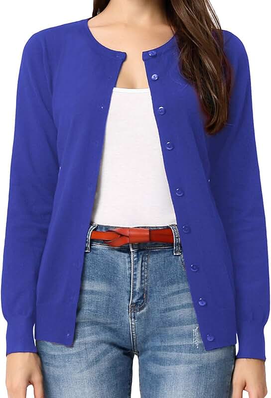 Amazon.com: royal blue cardigan women