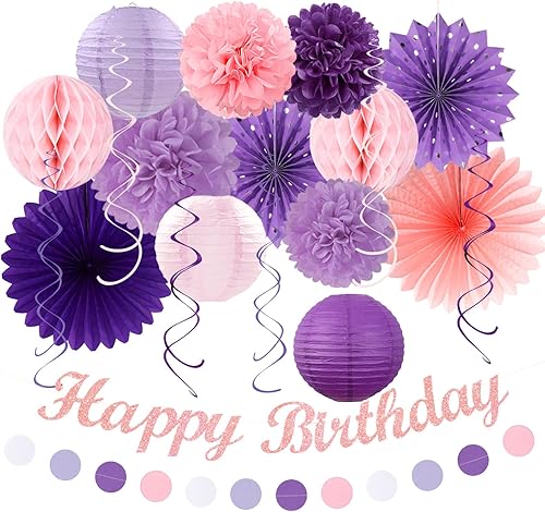 Miniatura 10 de Decoraciones de Fiesta de Cumpleaños Boho de Otoño Dorado Champán Beige - 21 piezas Pancarta Feliz Retro Neutral de Otoño, Girl One Sweet Peach