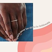 Vista 12 de Nova Stacking Ring – Handmade Rings for Women—Stackable Rings