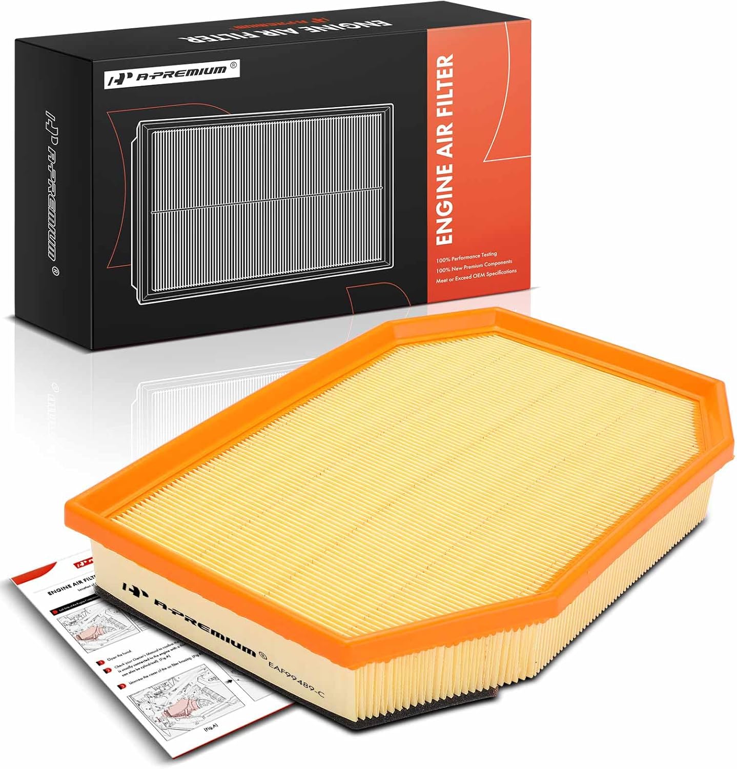 A-Premium Engine Air Filter Compatible with BMW F10 Series 528i 2011 3.0L