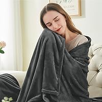 Vista 207 de BEDELITE Fleece Blanket White Throw Blanket for Couch & Bed, Luxury Plush Cozy Fuzzy Blanket 50" x 60", Super Soft Warm Lightweight Throw Blanket