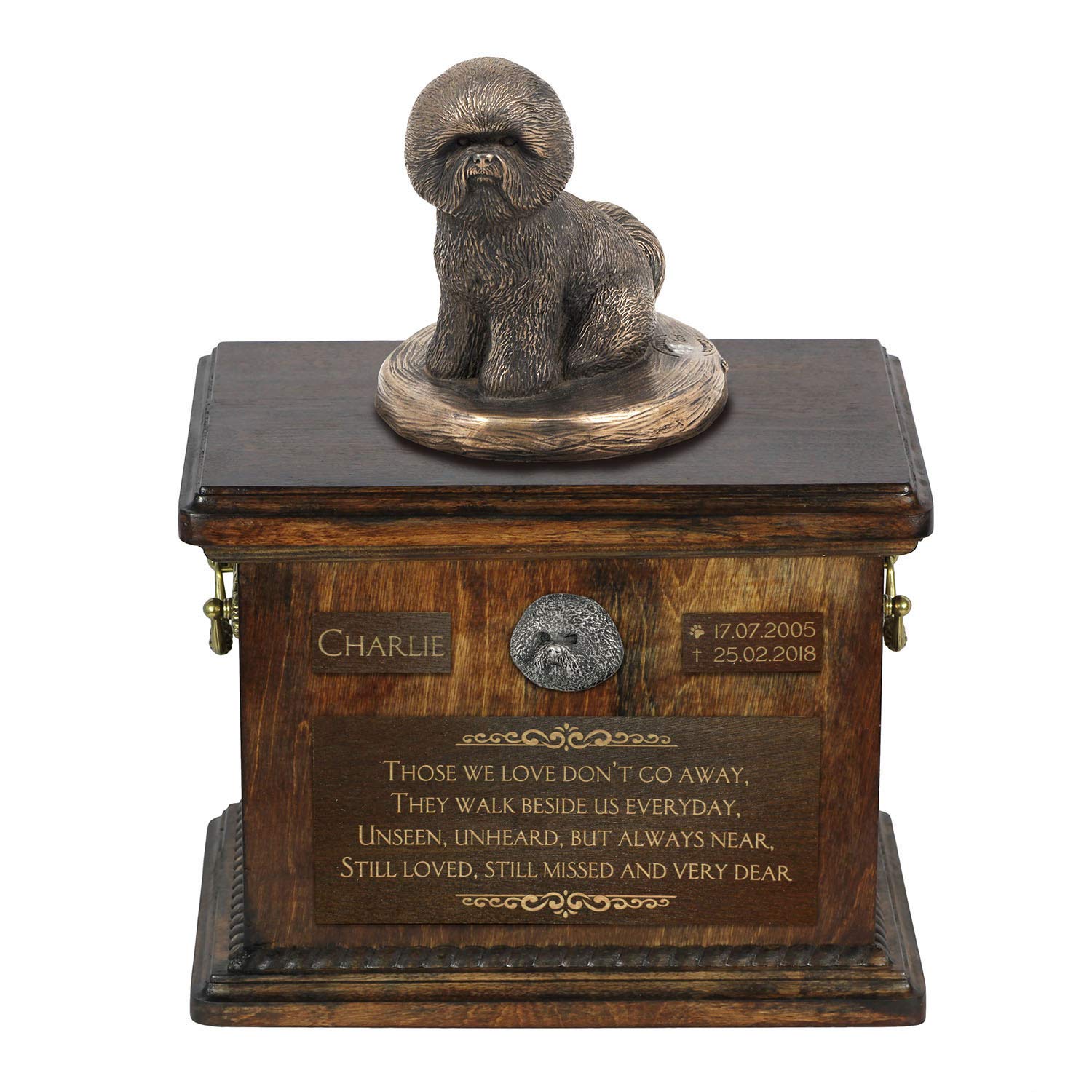 Urne pour les cendres de chien Bichon, souvenir éternel Art-Dog