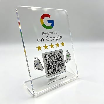Review Us Stand for Google 1 Pack NFC & QR Code