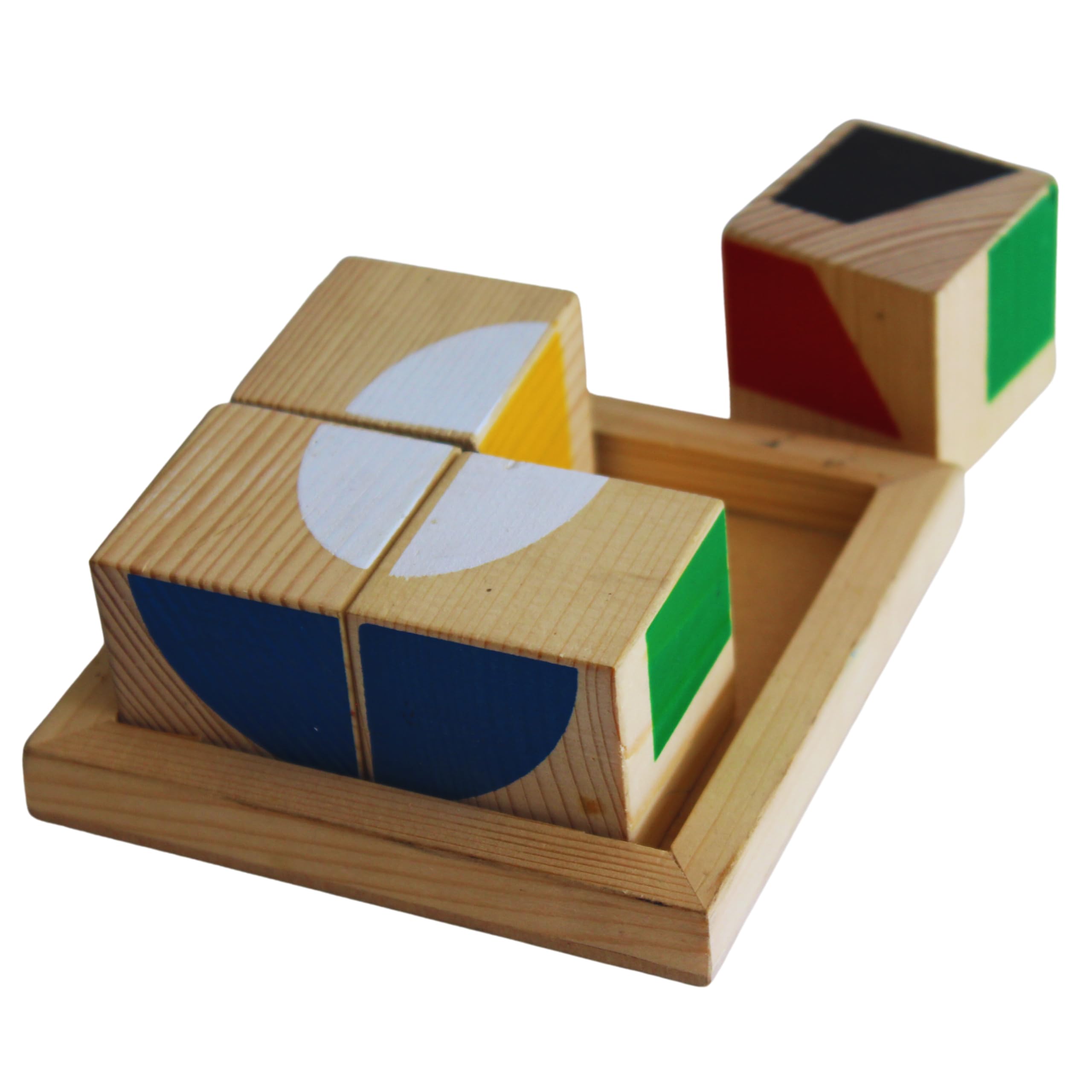 6-in-1 Shape sorter Wooden Blocks Toy for Kids- Interactive STEM Learning Toys (2 to 6 Years)