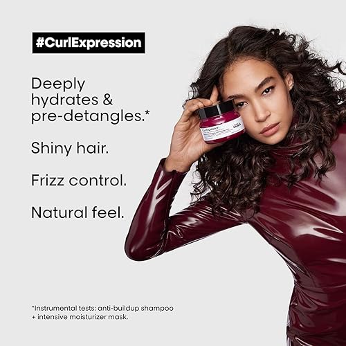 Miniatura 3 de L'Oréal Professionnel Paris Máscara Rica de Expresión de Rizos - Para cabello rizado y rizado, proporciona hidratación intensa y definición de