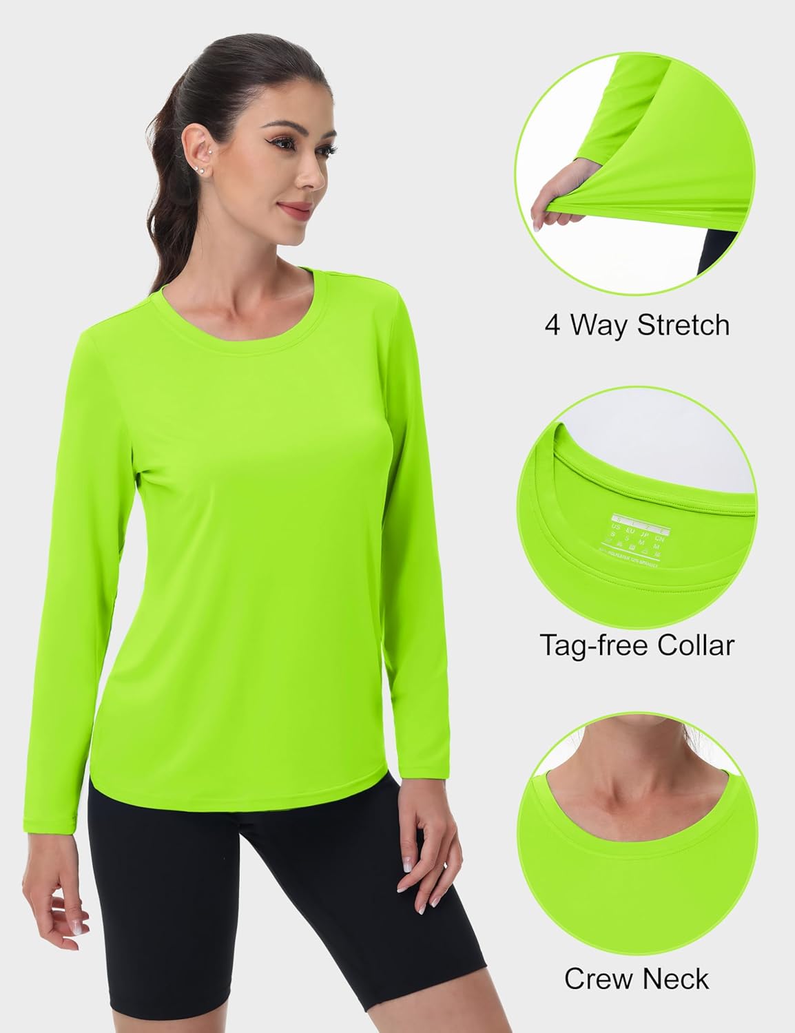 MAGCOMSEN SPF Shirts for Women Long Sleeve Quick Dry Lightweight T-Shirts Athletic Running Hiking Workout Tops - Image 4