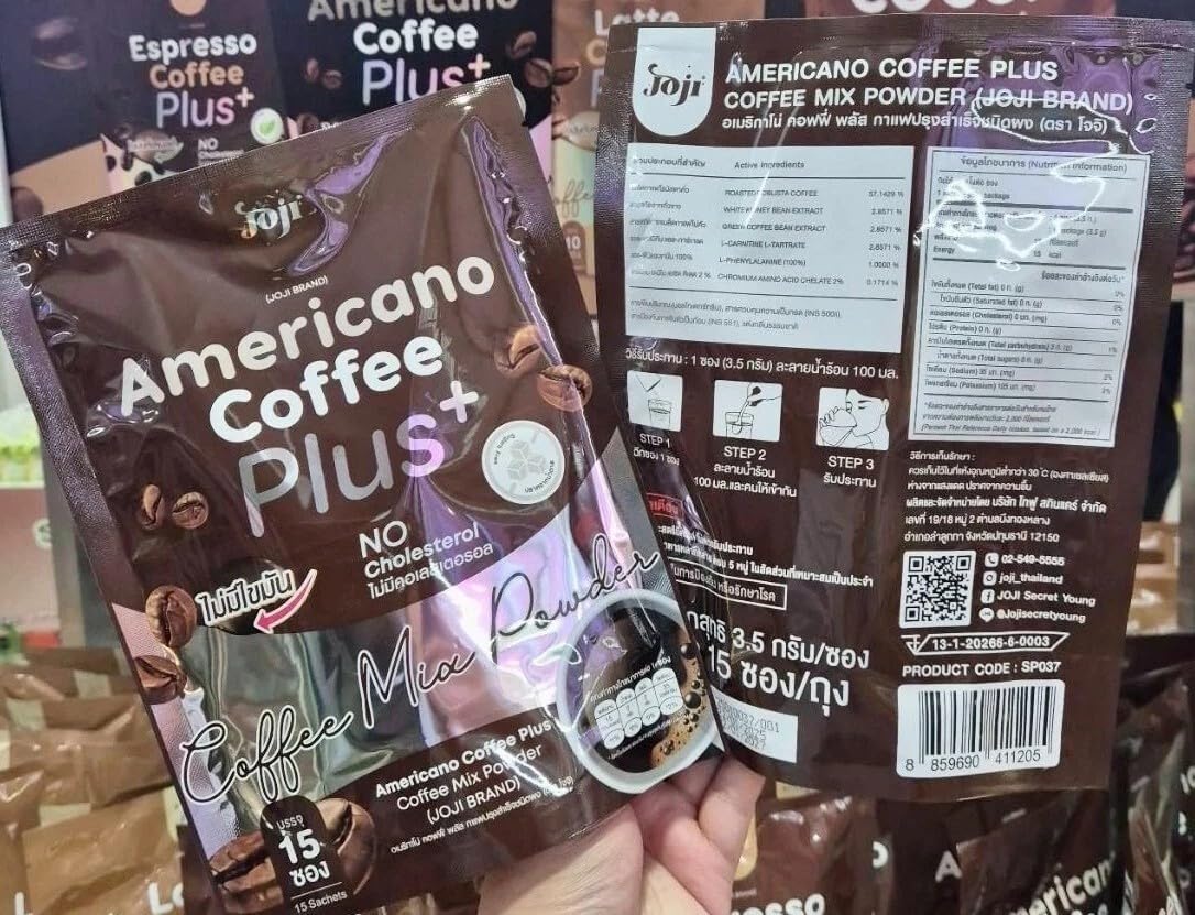 Roasted Snack Delicious Mellow Intense 15 Sachets/Pack JojiAmericano Coffee Plus Instant Mix Healthy 8in1 Snack Robusta Set 12 No0947894562 By Beautygoodshop [Get Free For You Beauty Gifts] image 2