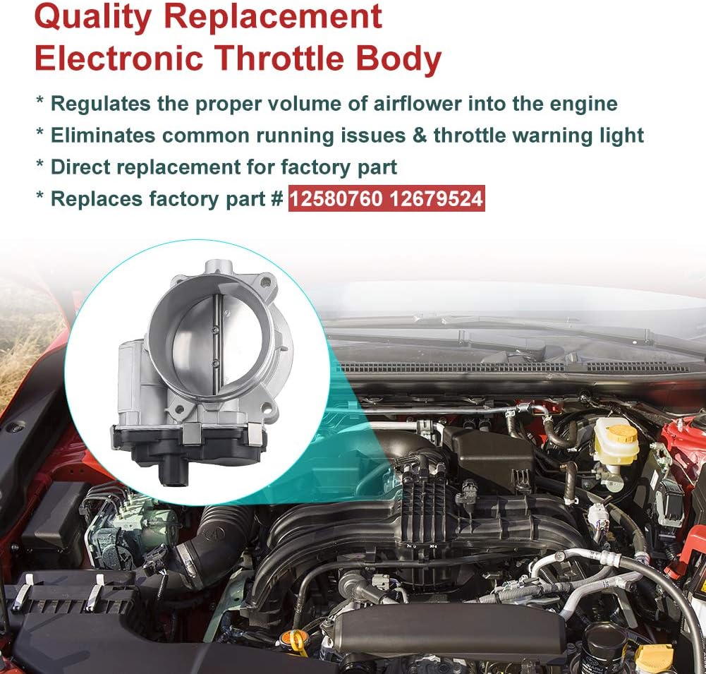 Flаѕh Sаlе Buу 1 gеt 1 WMPHE Electronic Throttle Body Assembly Compatible with Chevy Avalanche Suburban Tahoe,Chevy Trailblazer,GMC Envoy Throttle Actuator Replace OEM 217-2422 12679524 977-014 Fuel Injection Throttle Body