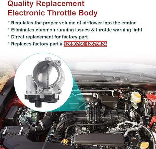 Miniatura 5 de Cuerpo electrónico del acelerador compatible con Chevy Silverado Suburban Express Avalanche Tahoe Trailblazer GMC Sierra Yukon Envoy Savana Cadillac