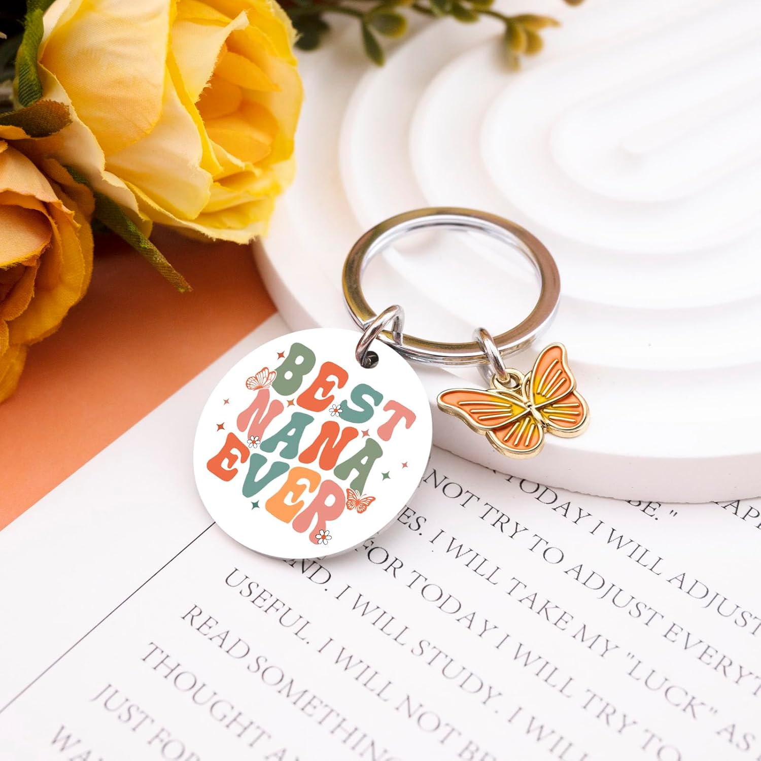 Nana Gifts from Grandkids Grandma Keychain Birthday Christmas Gifts for Nana Cute Stuff Grandma Gift from Granddaughter Grandson Grandmother Christmas Mothers Day Gift Ideas - Image 2