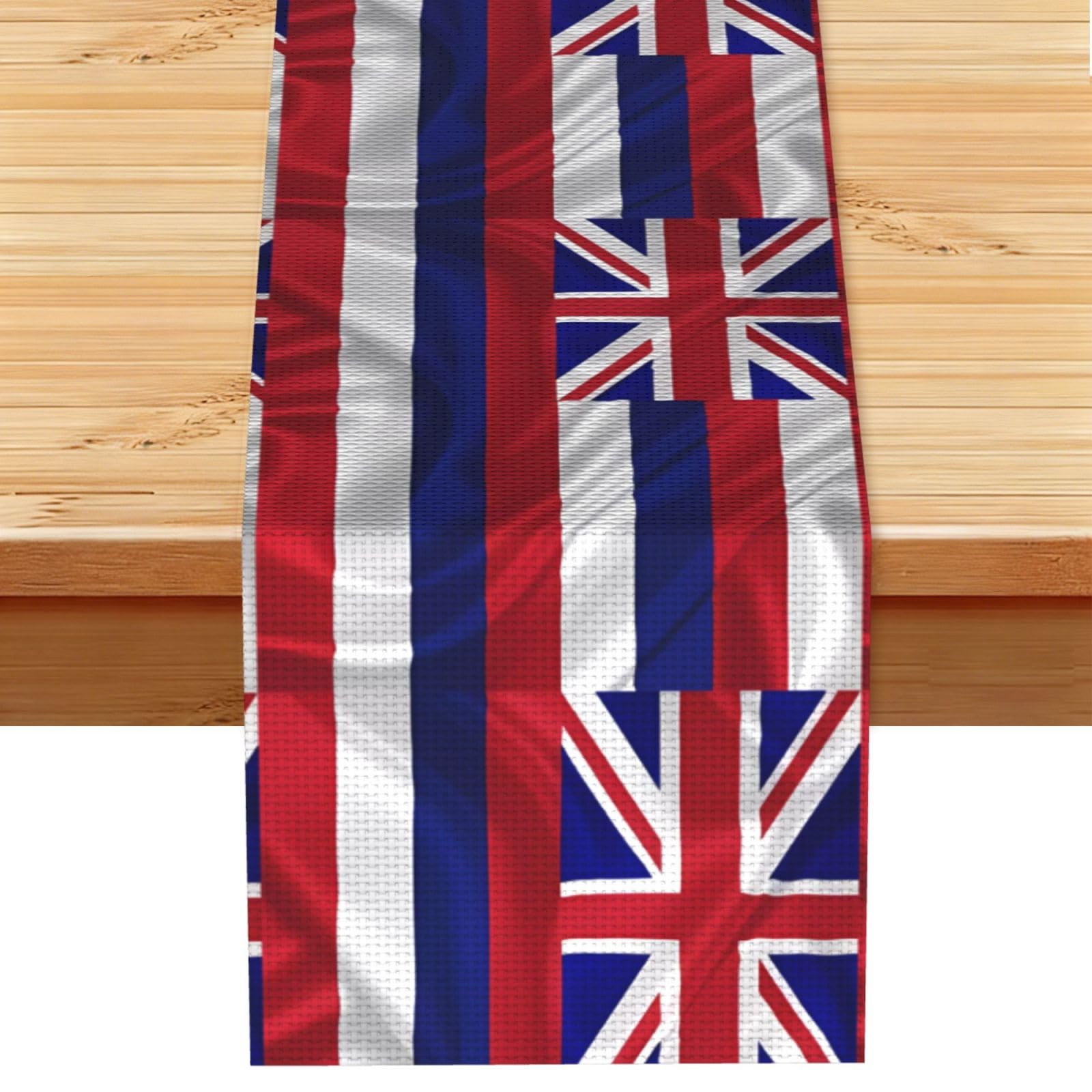 Flag of Hawaii American Table Runner 13x72 Inch Dining Decor