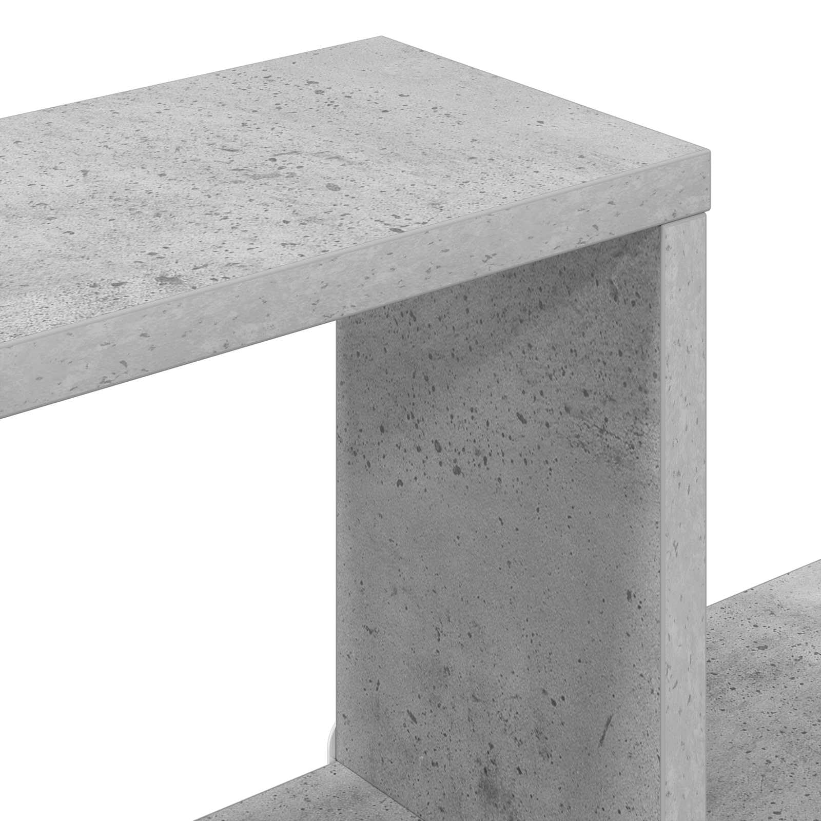 Wandwürfelregale Wandhalterung Grau aus Holzwerkstoff 64 x 13,5 x 91,5 cm platzsparend für Wohnzimmer Schlafzimmer Büro mit Stauraum und moderner Aufbewahrung