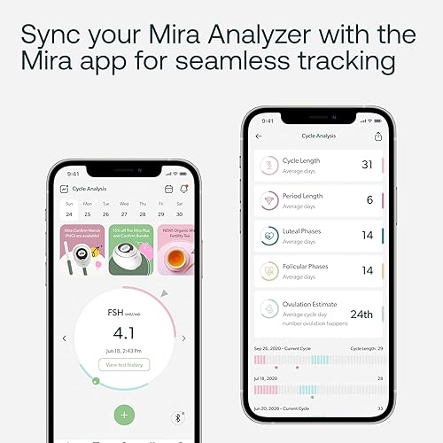 Miniatura 8 de Mira Fertility MAX Varitas, Tiras de prueba de ovulación para mujeres, Monitorear y detectar la ovulación en casa, Rastrear PdG, LH y E3G, Usar