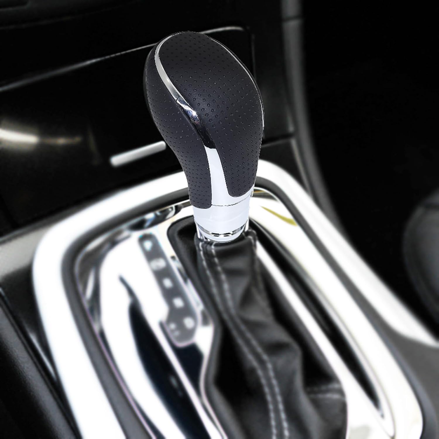 XUKEY Gear Shifter Knob for Buick Verano 2012-2017 Shift Knob Leather Car Stick Lever Handle Shifter Head Transmission Gear Shift Lever Knob