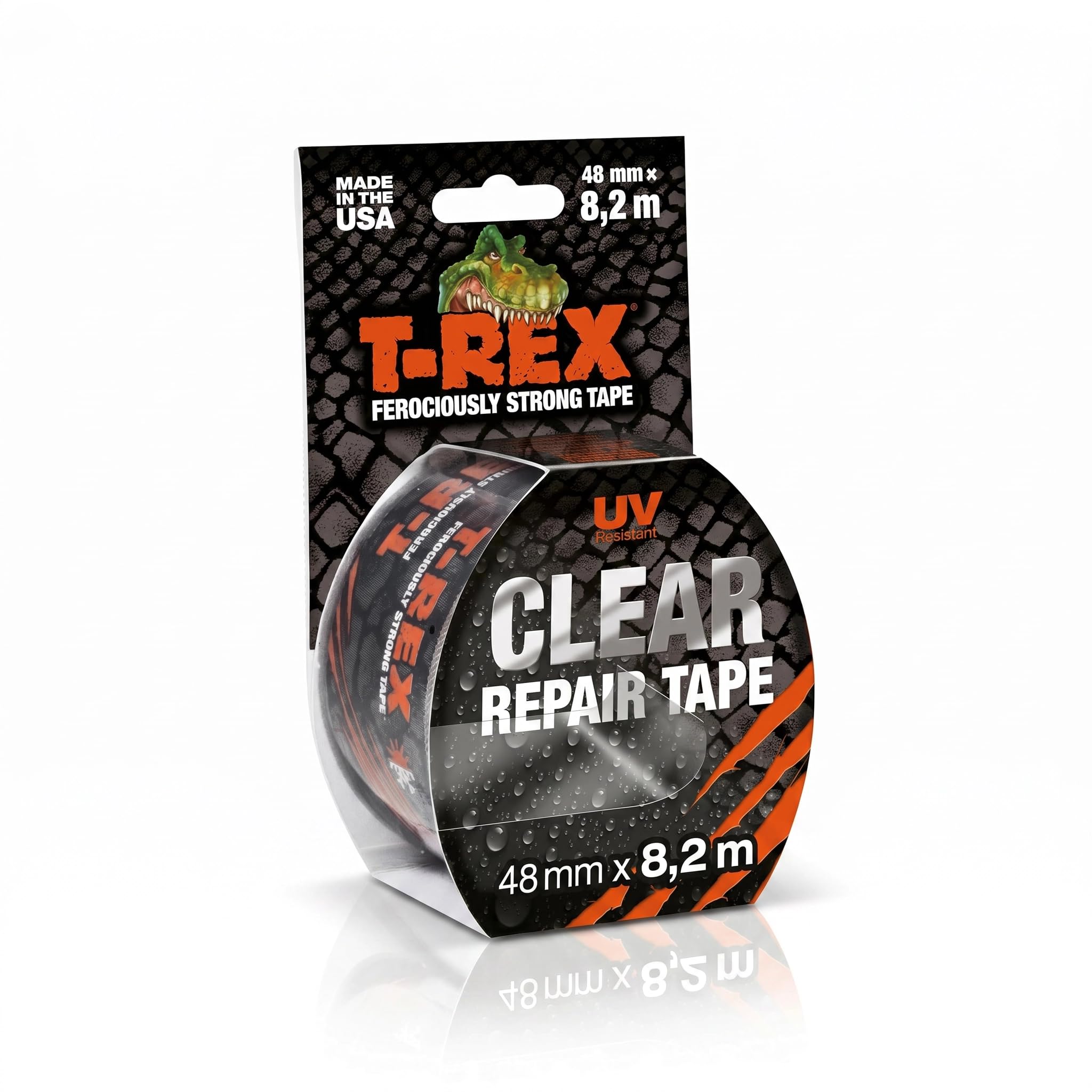 T-Rex 820-48 Taśma Klejąca, Przezroczysty, 8,2m