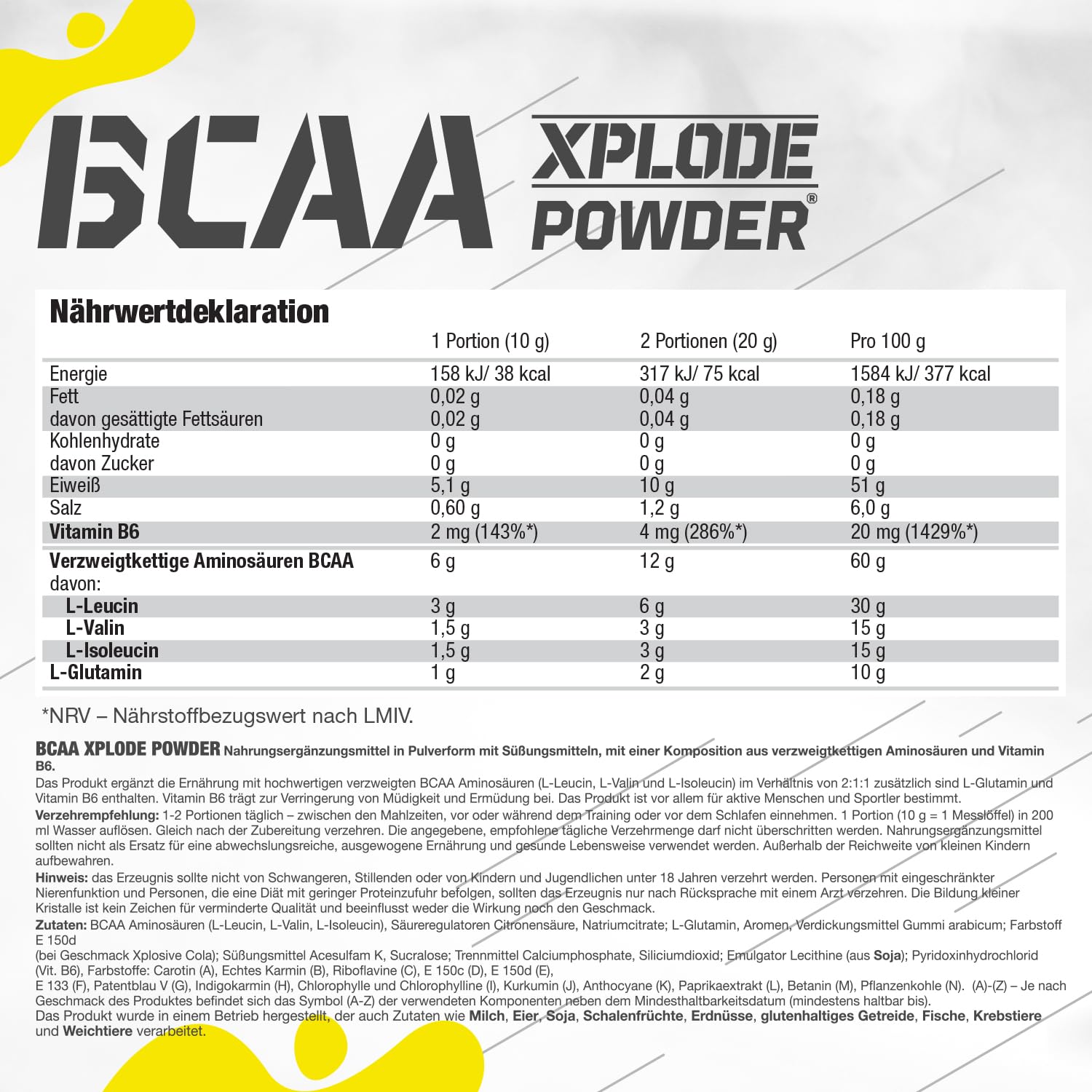 Olimp BCAA Xplode Powder Fruit Punch, 500 g