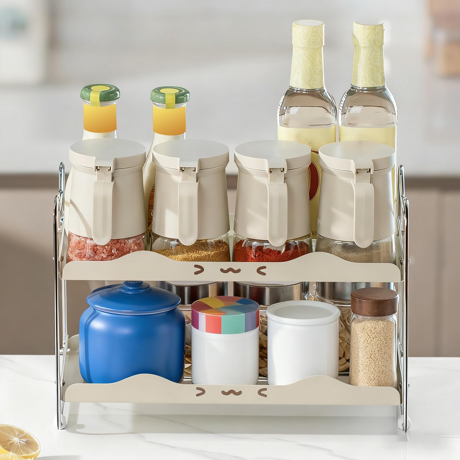 Ripiano Per Cucina Antiscivolo Risparmio Spazio Archiviazione