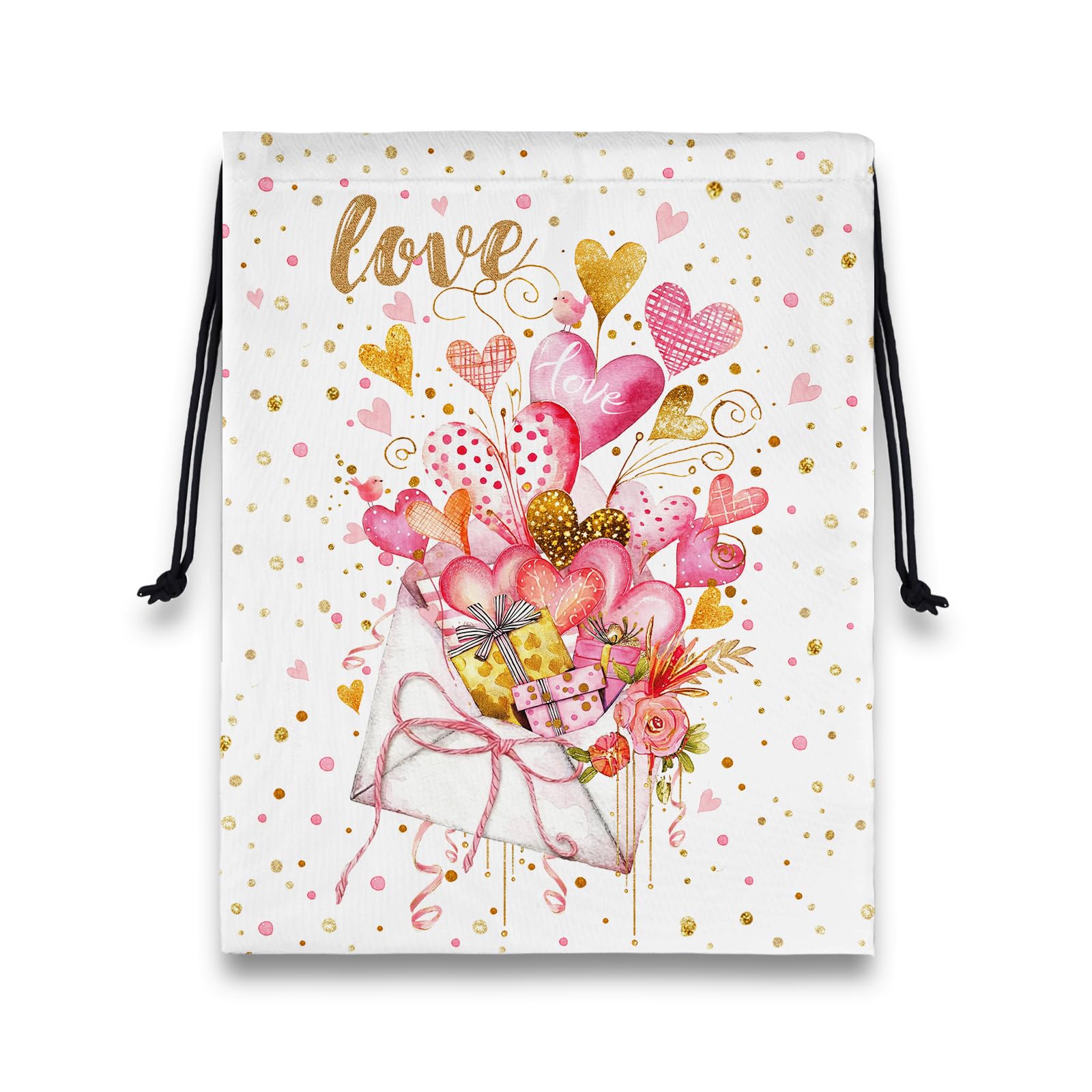 Heart Present Gymnastics Grip Bag Waterproof Storage Pouch String Bag for Gym