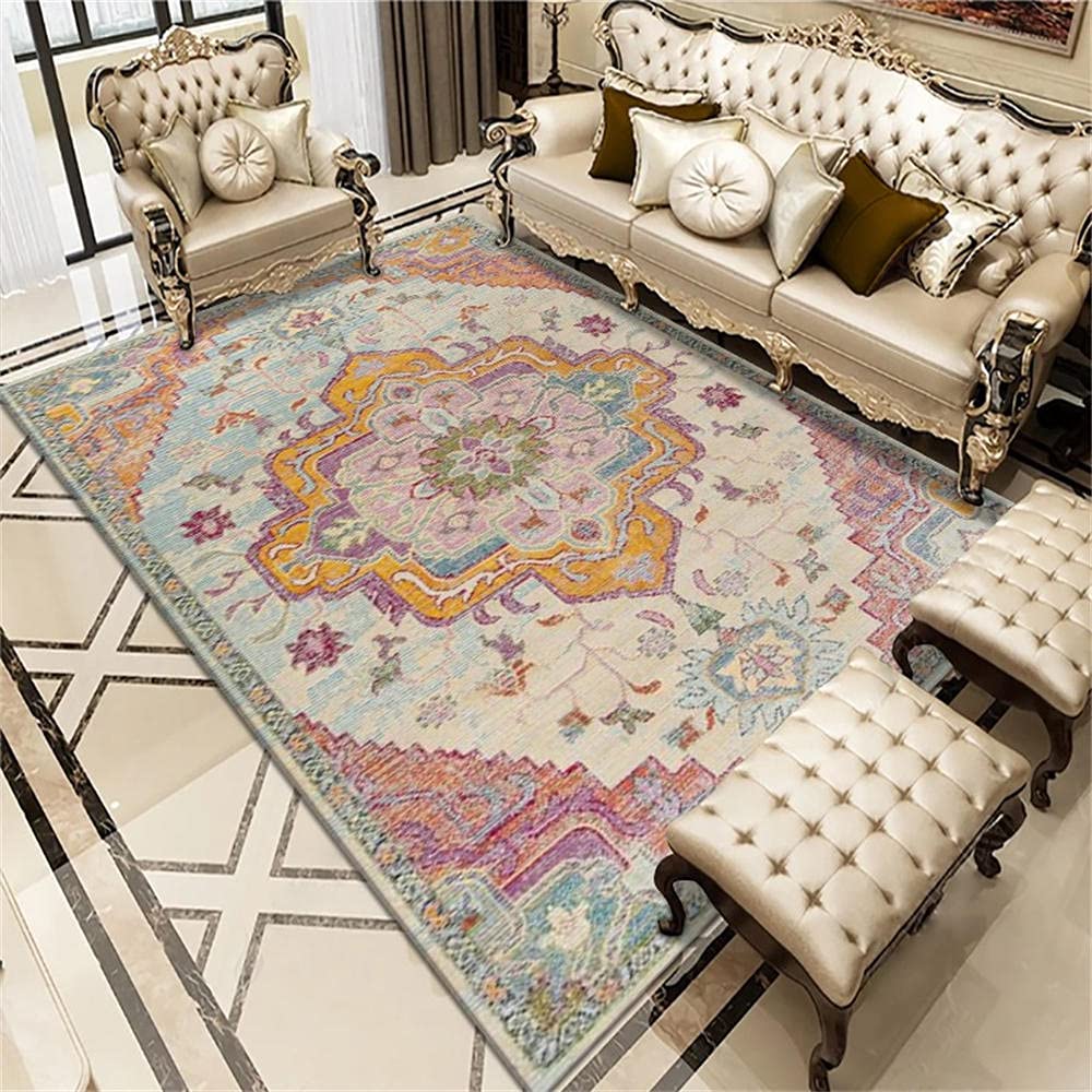 Tapis de salon antidérapant pour sécuriser et colorer vos sols