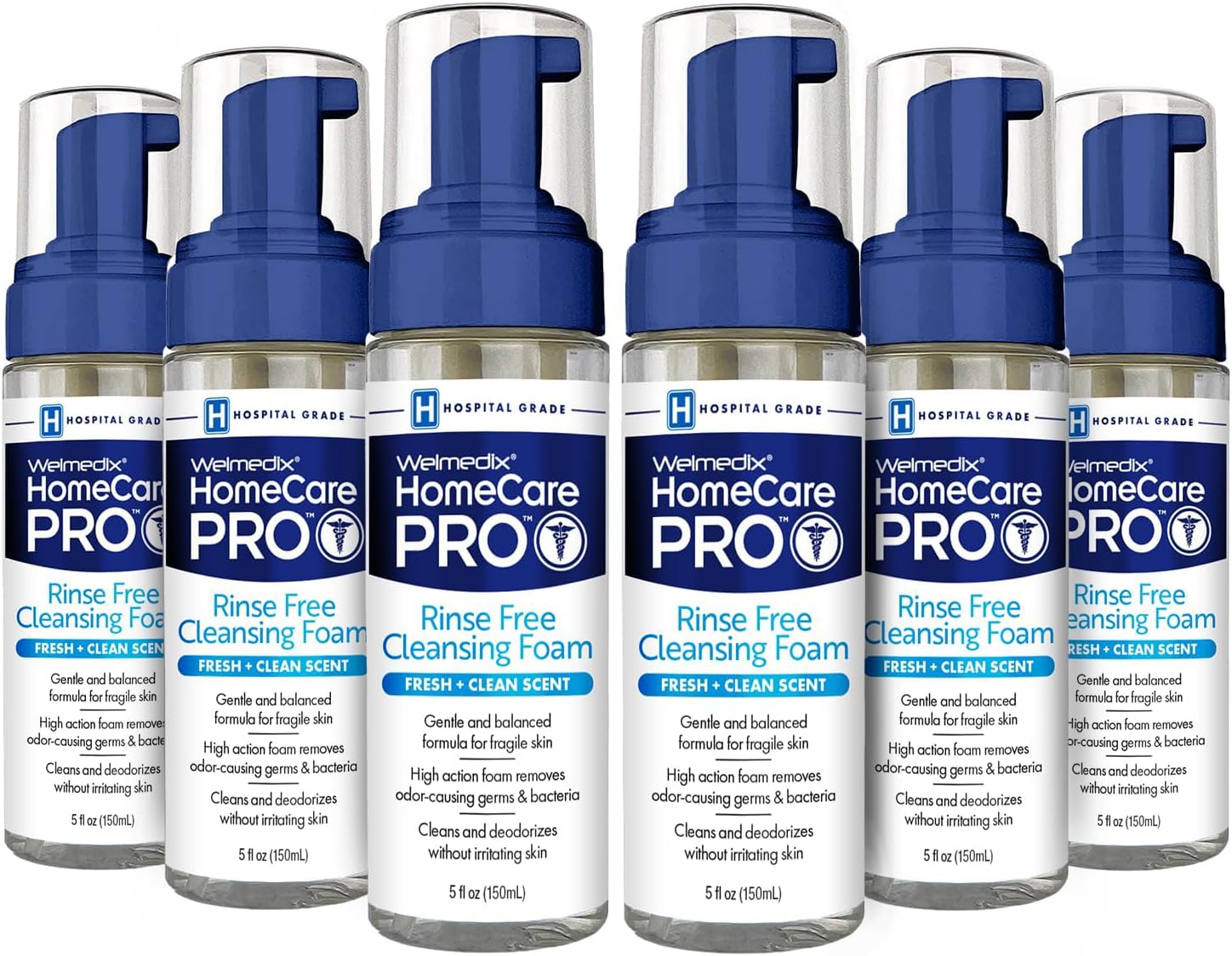 Welmedix Rinse Free Cleansing Foam, 3 in 1 Body Wash